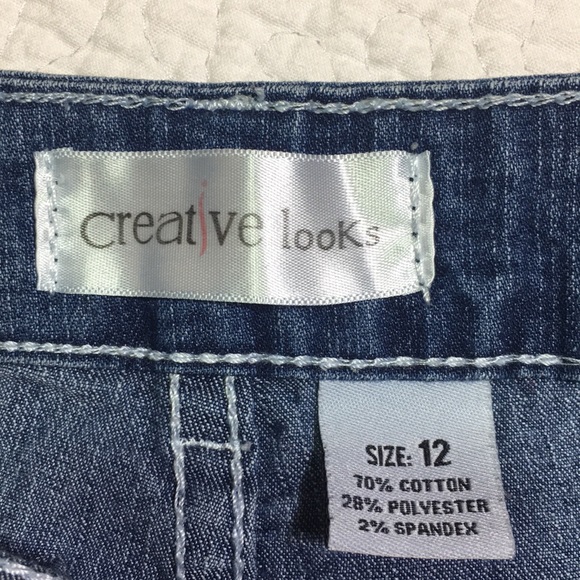 Creative looks blue Jean shorts size 12 - Picture 4 of 4